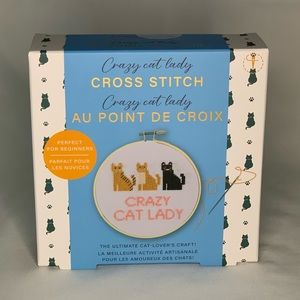 Crazy Cat Lady Cross Stitching